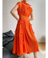 Frill Pleats Dress